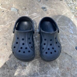 Kids Black Clogs